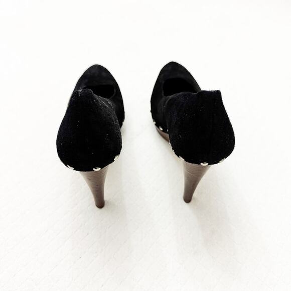 Dolce Vita 5" Holt Black Suede Studded Platform Pumps Size 9 - Picture 3 of 7